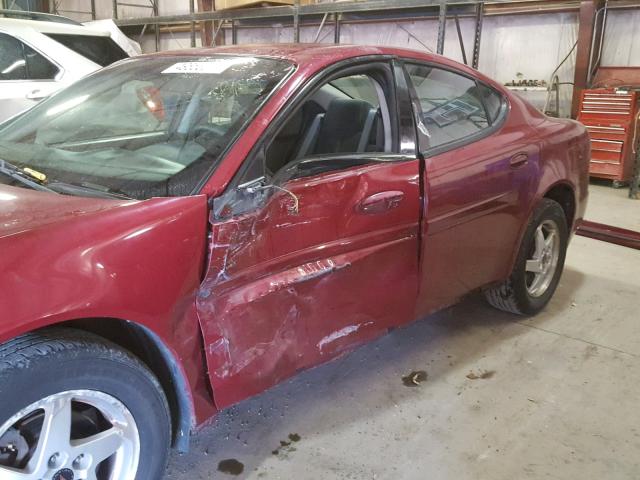 2G2WP522441300804 - 2004 PONTIAC GRAND PRIX RED photo 9