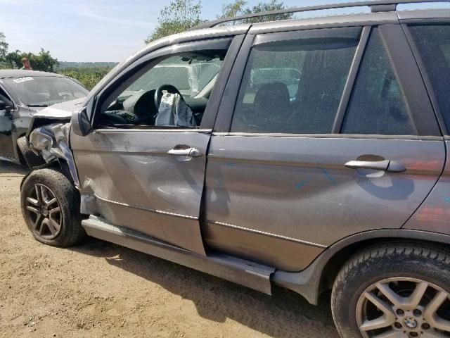 5UXFA13564LU33457 - 2004 BMW X5 3.0I GRAY photo 9