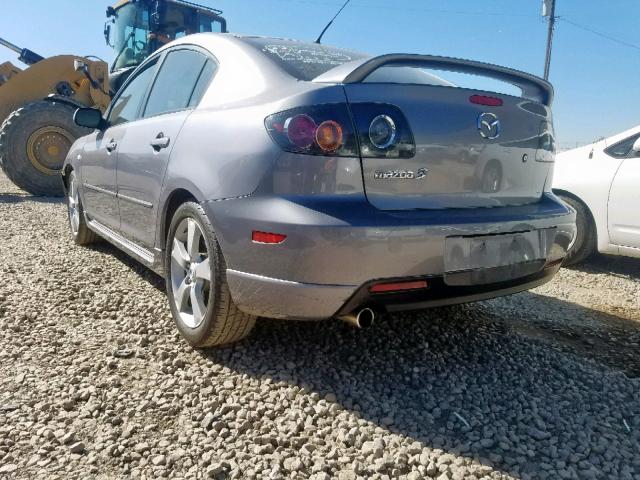 JM1BK323561507815 - 2006 MAZDA 3 S GRAY photo 3