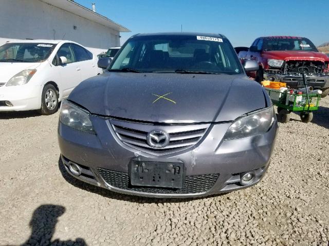 JM1BK323561507815 - 2006 MAZDA 3 S GRAY photo 9