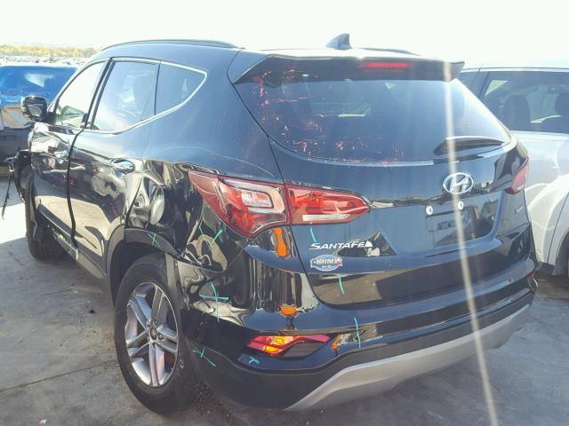 5XYZU3LB9JG534443 - 2018 HYUNDAI SANTA FE S BLACK photo 3