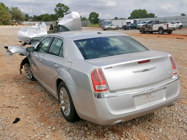 2C3CCACG1CH205849 - 2012 CHRYSLER 300 LIMITE SILVER photo 3