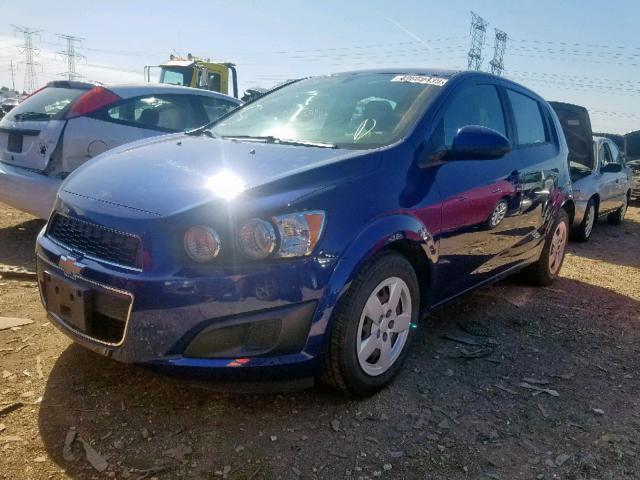 1G1JA6SH7E4209610 - 2014 CHEVROLET SONIC LS BLUE photo 2