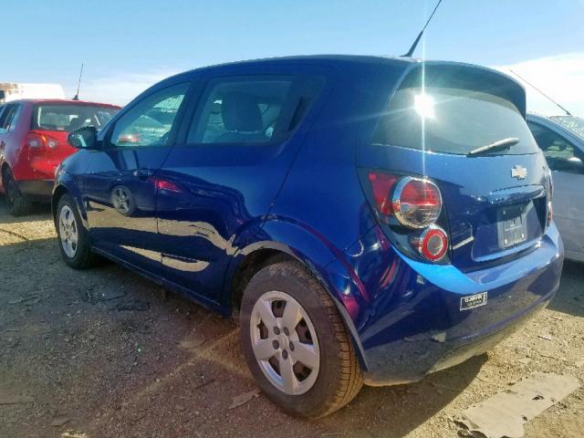 1G1JA6SH7E4209610 - 2014 CHEVROLET SONIC LS BLUE photo 3