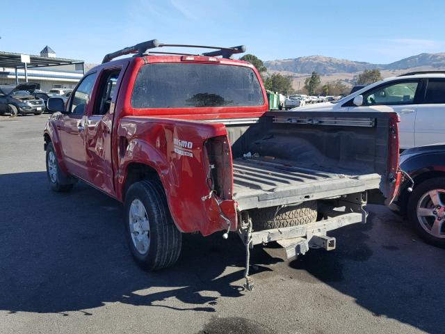 1N6AD07U86C456365 - 2006 NISSAN FRONTIER C RED photo 3