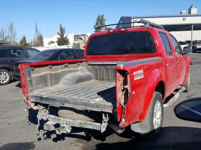 1N6AD07U86C456365 - 2006 NISSAN FRONTIER C RED photo 4