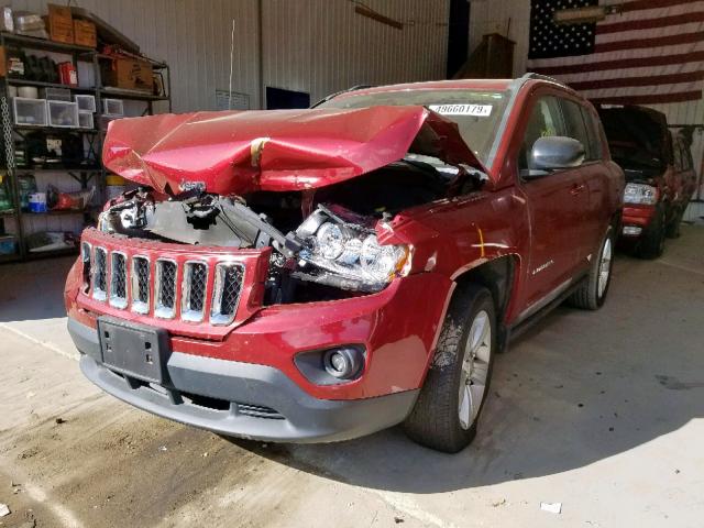 1J4NF1FB8BD135977 - 2011 JEEP COMPASS SP RED photo 2
