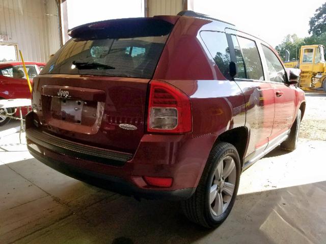 1J4NF1FB8BD135977 - 2011 JEEP COMPASS SP RED photo 4