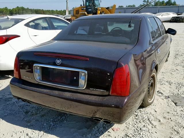 1G6KD54YX3U115618 - 2003 CADILLAC DEVILLE MAROON photo 4