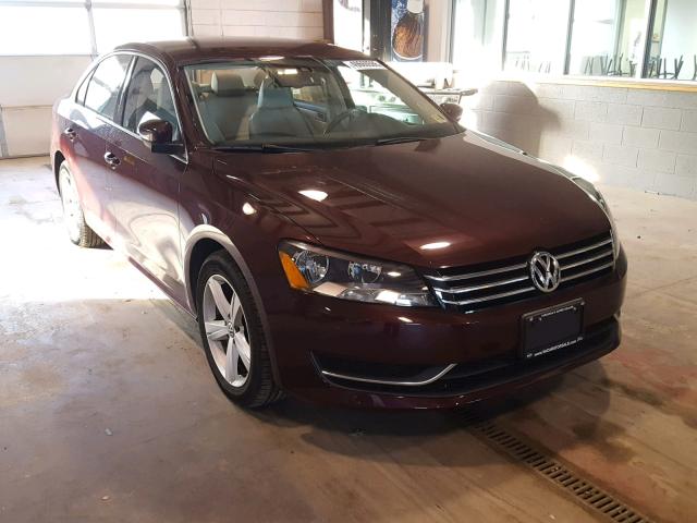 1VWBP7A35DC061366 - 2013 VOLKSWAGEN PASSAT SE BURGUNDY photo 1