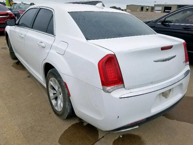 2C3CCAAG8FH820437 - 2015 CHRYSLER 300 LIMITE WHITE photo 3