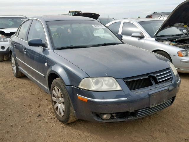 WVWPD63BX3P458143 - 2003 VOLKSWAGEN PASSAT GLS BLUE photo 1