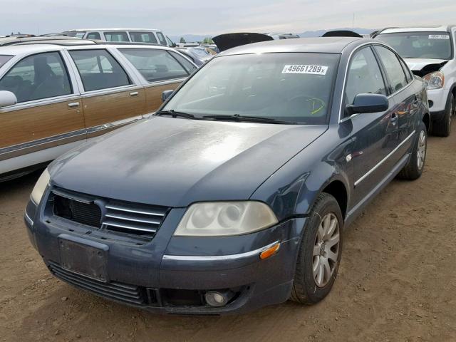 WVWPD63BX3P458143 - 2003 VOLKSWAGEN PASSAT GLS BLUE photo 2