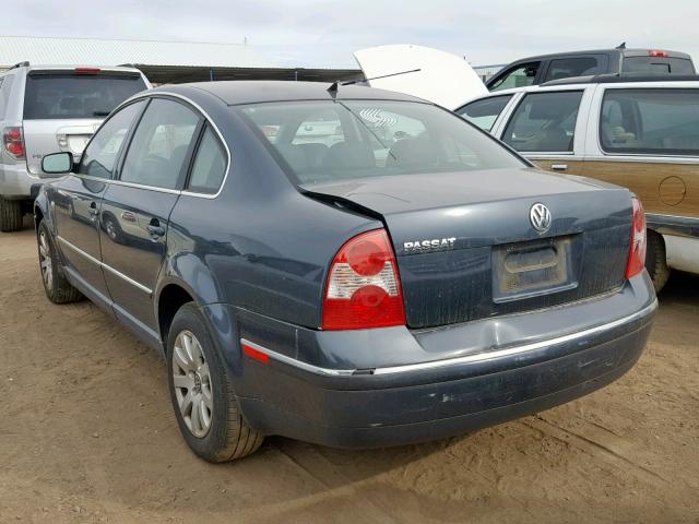 WVWPD63BX3P458143 - 2003 VOLKSWAGEN PASSAT GLS BLUE photo 3