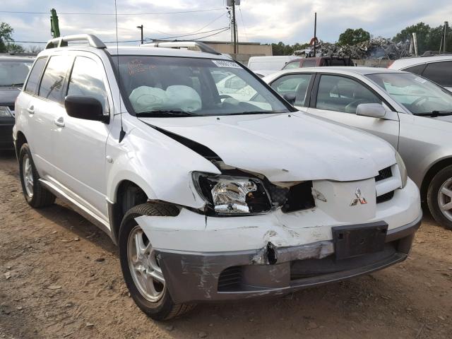 JA4LX31F04U038818 - 2004 MITSUBISHI OUTLANDER WHITE photo 1