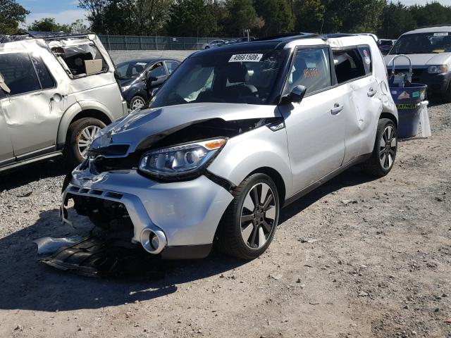 KNDJX3A58E7722987 - 2014 KIA SOUL ! SILVER photo 2