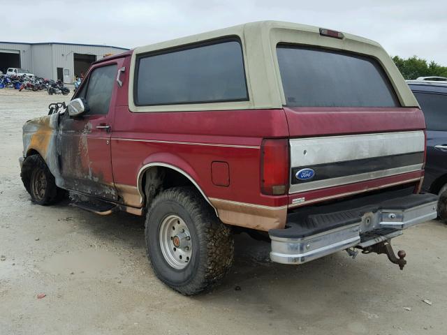 1FMEU15H6RLA83617 - 1994 FORD BRONCO U10 RED photo 3