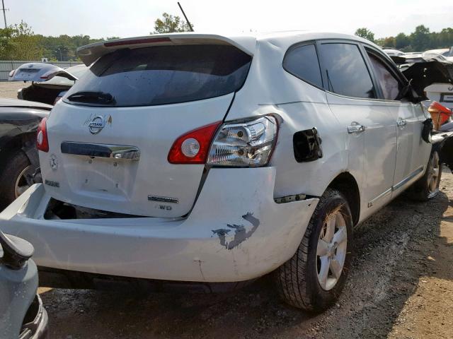 JN8AS5MV8CW391695 - 2012 NISSAN ROGUE S WHITE photo 4