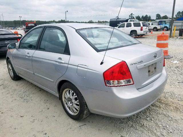 KNAFE122075430055 - 2007 KIA SPECTRA EX SILVER photo 3