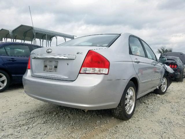 KNAFE122075430055 - 2007 KIA SPECTRA EX SILVER photo 4