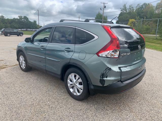 5J6RM4H75CL005695 - 2012 HONDA CR-V EXL GREEN photo 3