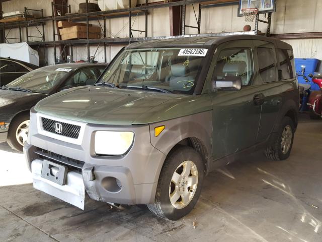 5J6YH28563L021231 - 2003 HONDA ELEMENT EX GREEN photo 2