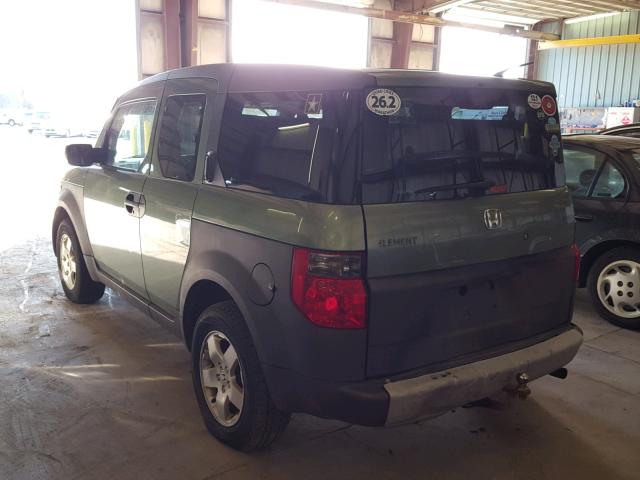 5J6YH28563L021231 - 2003 HONDA ELEMENT EX GREEN photo 3