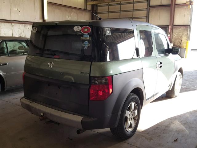 5J6YH28563L021231 - 2003 HONDA ELEMENT EX GREEN photo 4