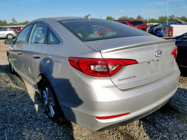 5NPE24AA2FH111000 - 2015 HYUNDAI SONATA ECO SILVER photo 3