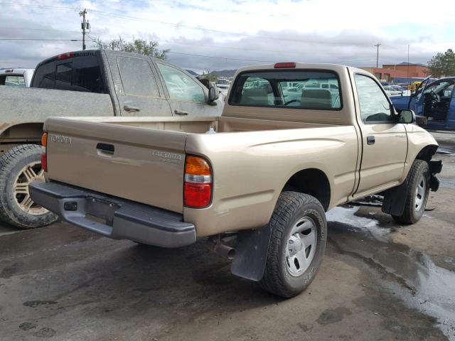 5TENM92N54Z341696 - 2004 TOYOTA TACOMA PRE GOLD photo 4