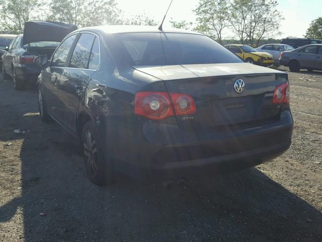 3VWEF71K27M061643 - 2007 VOLKSWAGEN JETTA WOLF BLACK photo 3