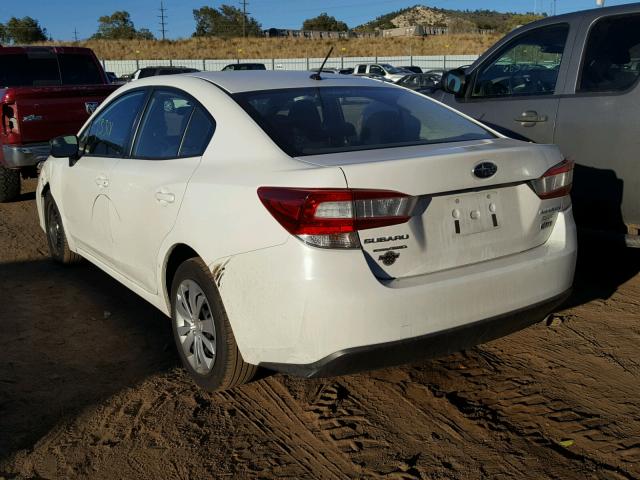 4S3GKAA60H3613991 - 2017 SUBARU IMPREZA WHITE photo 3