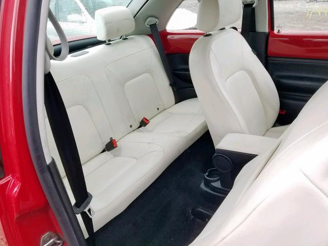 3VWRW3AGXAM031769 - 2010 VOLKSWAGEN NEW BEETLE წითელი ფოტო 6