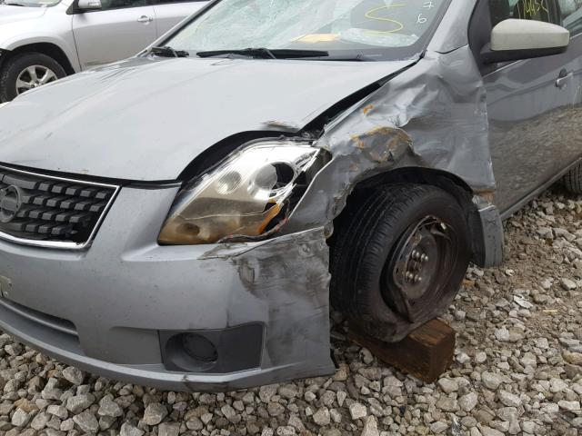 3N1AB61E57L643276 - 2007 NISSAN SENTRA 2.0 SILVER photo 9