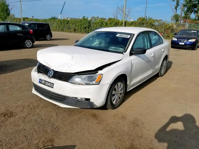 3VW1K7AJ6DM263561 - 2013 VOLKSWAGEN JETTA BASE Սպիտակ լուսանկար 2