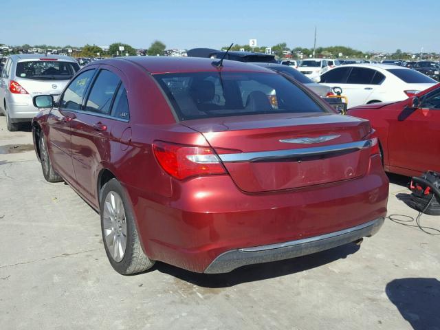 1C3CCBAB8EN237950 - 2014 CHRYSLER 200 LX BURGUNDY photo 3