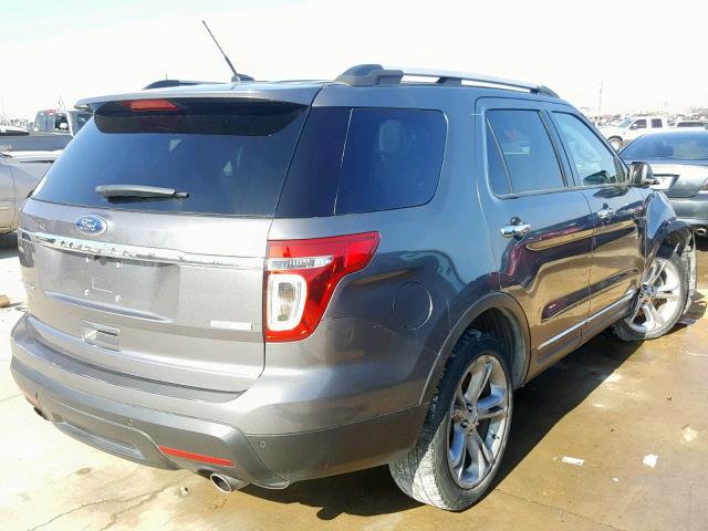 1FM5K7F99DGC79830 - 2013 FORD EXPLORER L GRAY photo 4