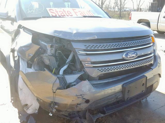 1FM5K7F99DGC79830 - 2013 FORD EXPLORER L GRAY photo 9