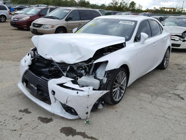 JTHCF1D20E5003678 - 2014 LEXUS IS 250 WHITE photo 2