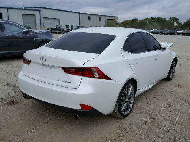 JTHCF1D20E5003678 - 2014 LEXUS IS 250 WHITE photo 4