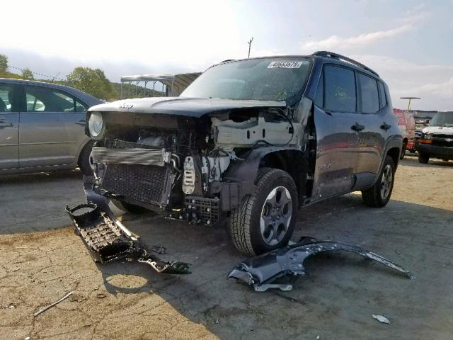 ZACCJBAB8HPE68313 - 2017 JEEP RENEGADE S CHARCOAL photo 2