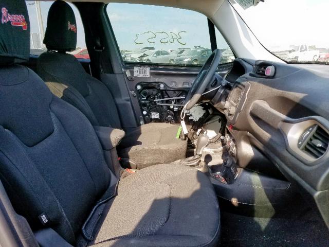 ZACCJBAB8HPE68313 - 2017 JEEP RENEGADE S CHARCOAL photo 5