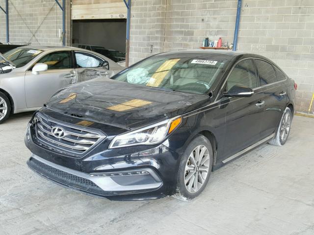 5NPE34AF6GH432449 - 2016 HYUNDAI SONATA SPO BLACK photo 2