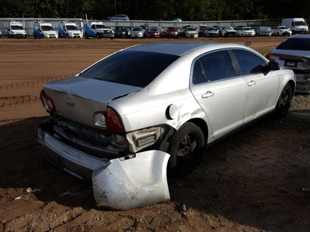 1G1ZA5EB6AF105001 - 2010 CHEVROLET MALIBU LS SILVER photo 4