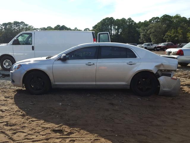 1G1ZA5EB6AF105001 - 2010 CHEVROLET MALIBU LS SILVER photo 9