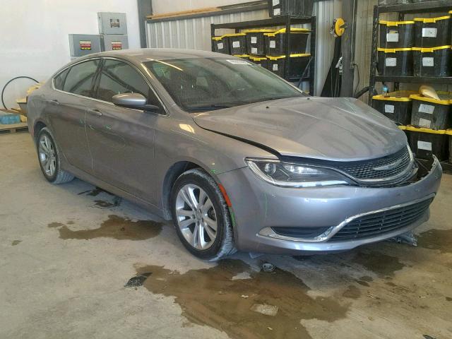 1C3CCCAB2FN538835 - 2015 CHRYSLER 200 LIMITE SILVER photo 1