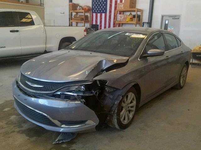 1C3CCCAB2FN538835 - 2015 CHRYSLER 200 LIMITE SILVER photo 2