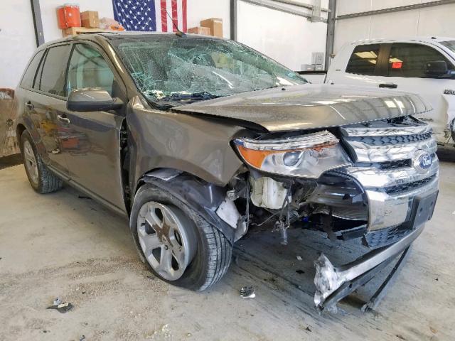 2FMDK3JC9EBA62052 - 2014 FORD EDGE SEL BROWN photo 1