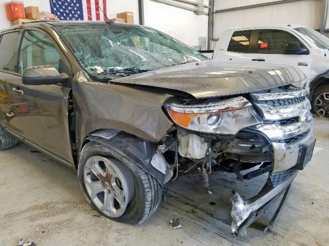 2FMDK3JC9EBA62052 - 2014 FORD EDGE SEL BROWN photo 9