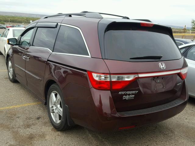 5FNRL5H93CB076820 - 2012 HONDA ODYSSEY TO MAROON photo 3